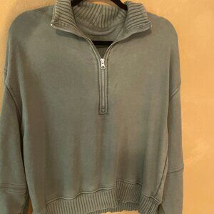 Aerie Sun's Out Quarter Zip Sweatshirt